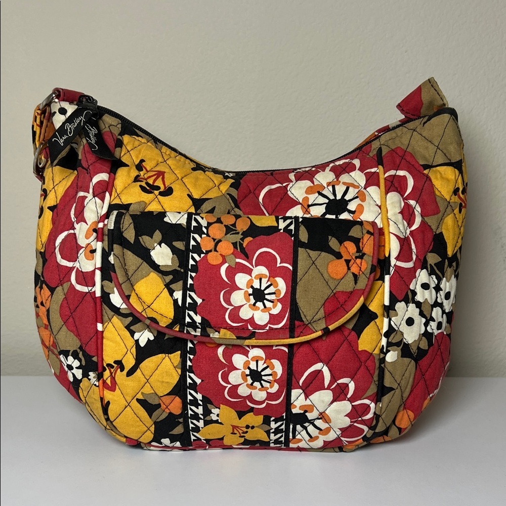 Vera Bradley Bittersweet Retired Vintage 2013 Quilted Messenger Crossbody Purse